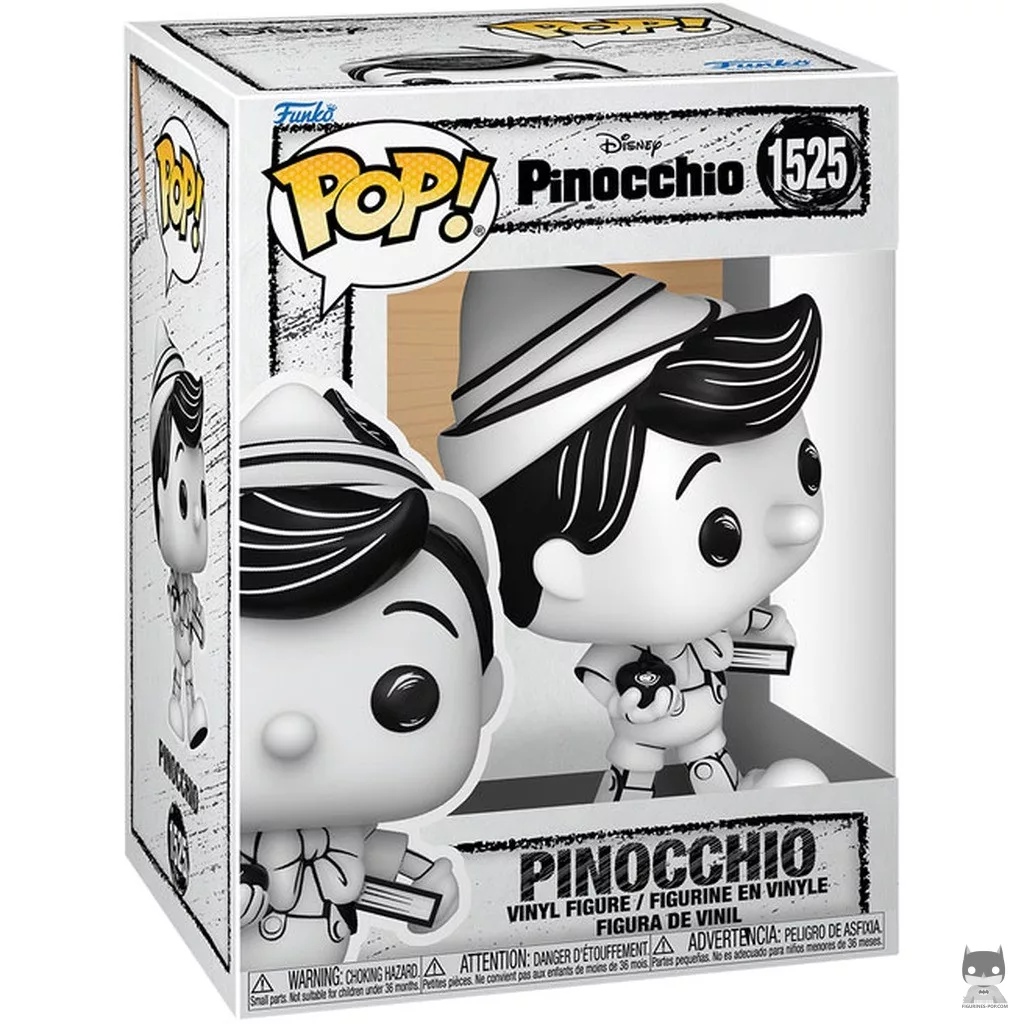 Figura Funko Pop! Pinocho (Sketched) en su caja