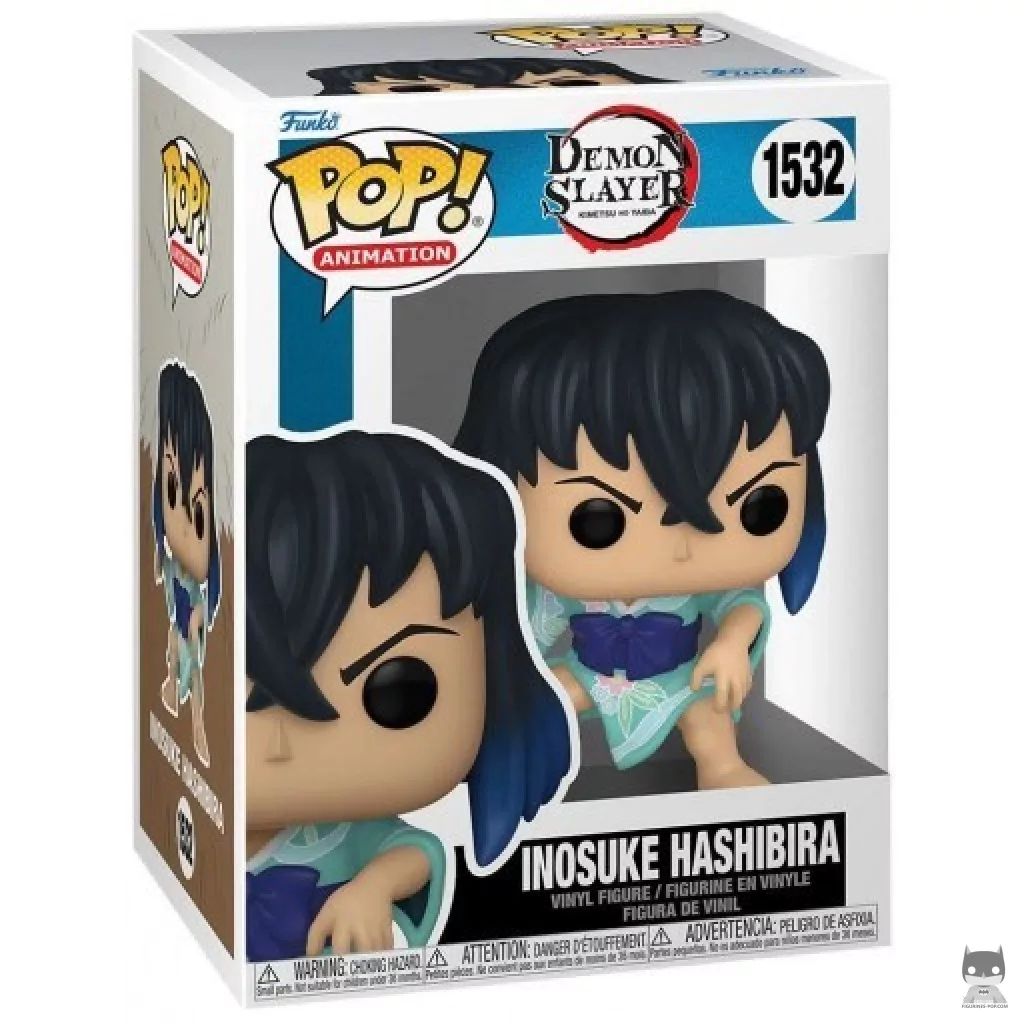 Figura Funko Pop! Inosuke Hashibira en su caja
