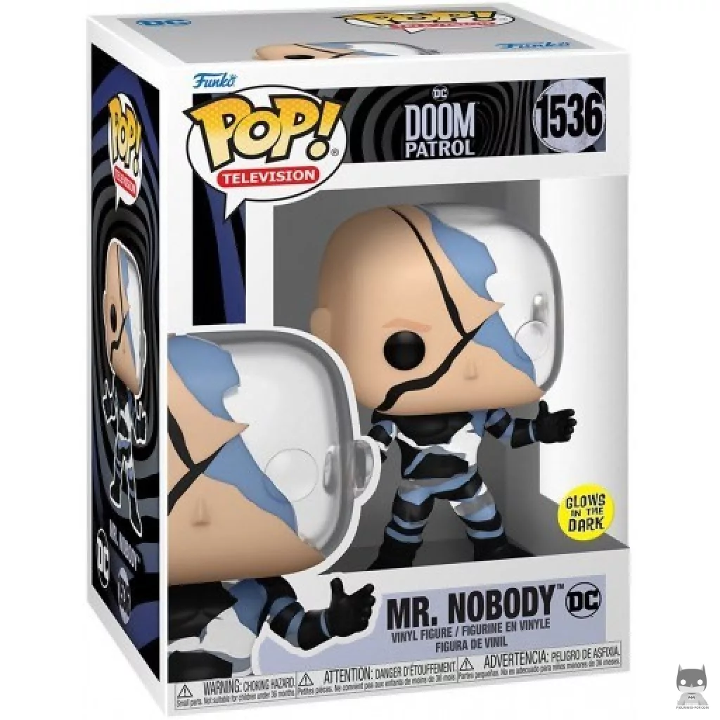 Figura Funko Pop! Sr. Nadie (Brilla en la oscuridad) en su caja
