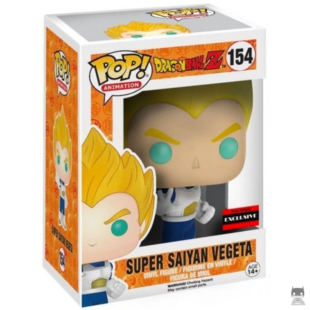 Figura Funko Pop! Vegeta Super Saiyan en su caja