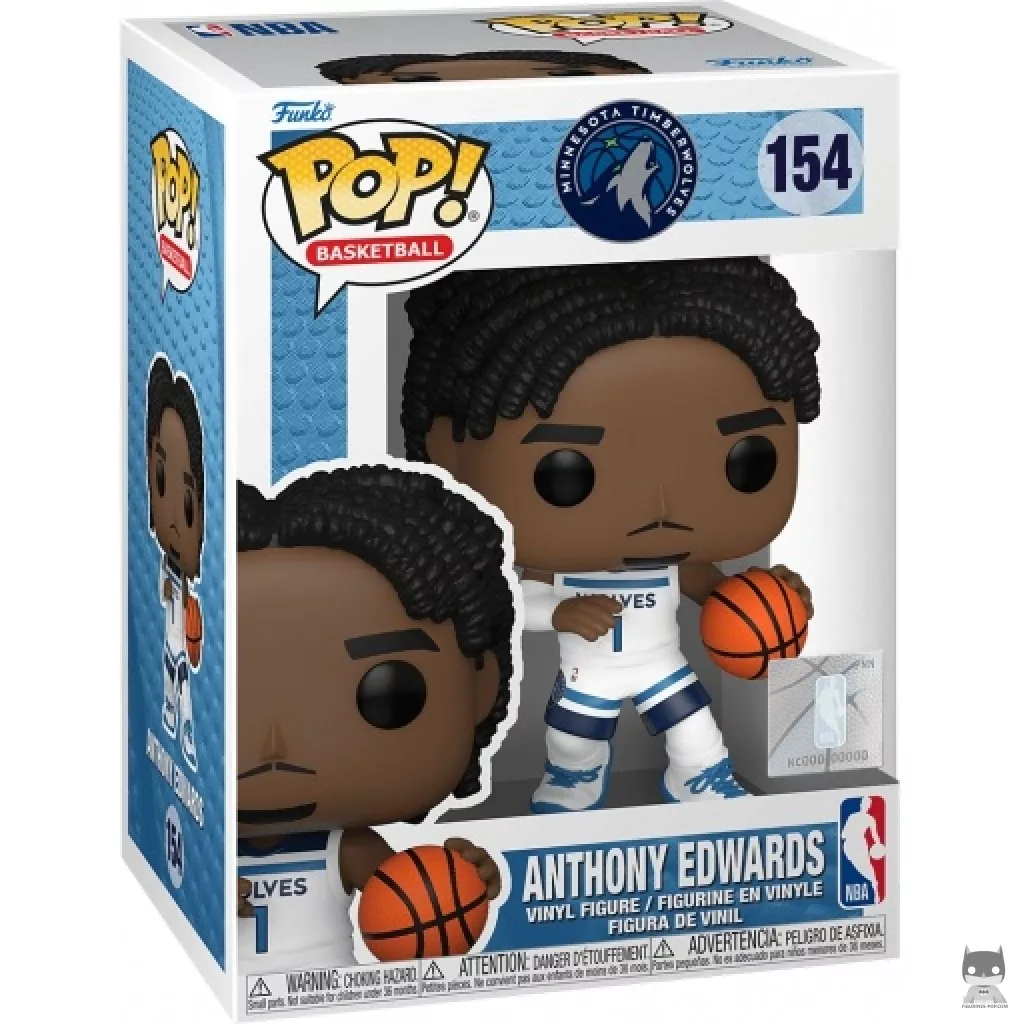 Figura Funko Pop! Anthony Edwards en su caja