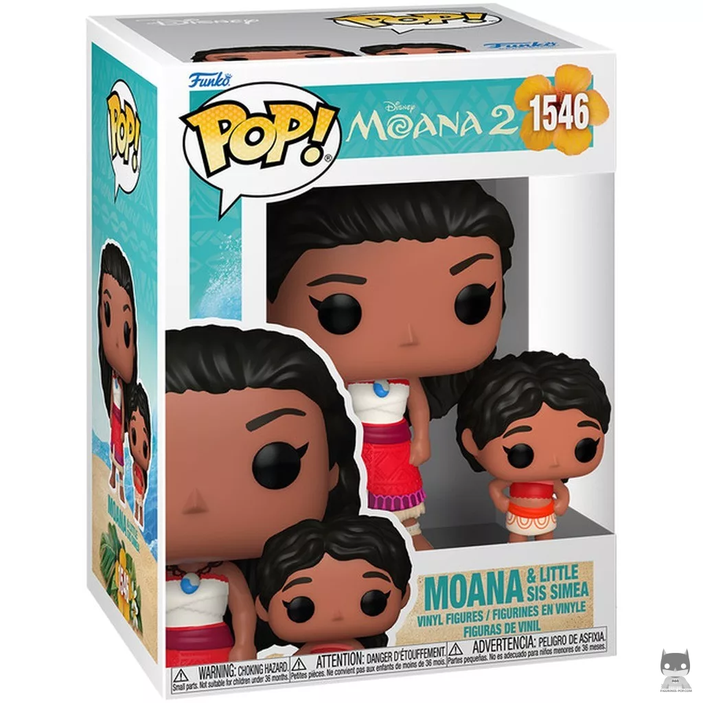 Figura Funko Pop! Vaiana & su hermanita Simea en su caja
