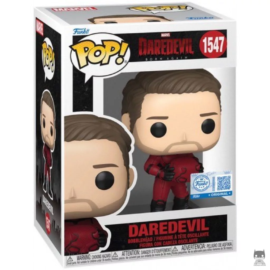 Figura Funko Pop! Daredevil sin máscara en su caja