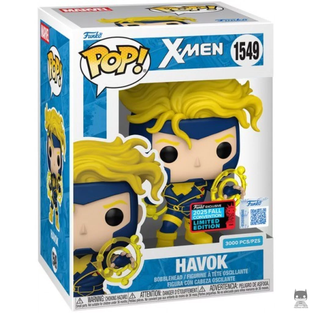 Figura Funko Pop! Havok en su caja