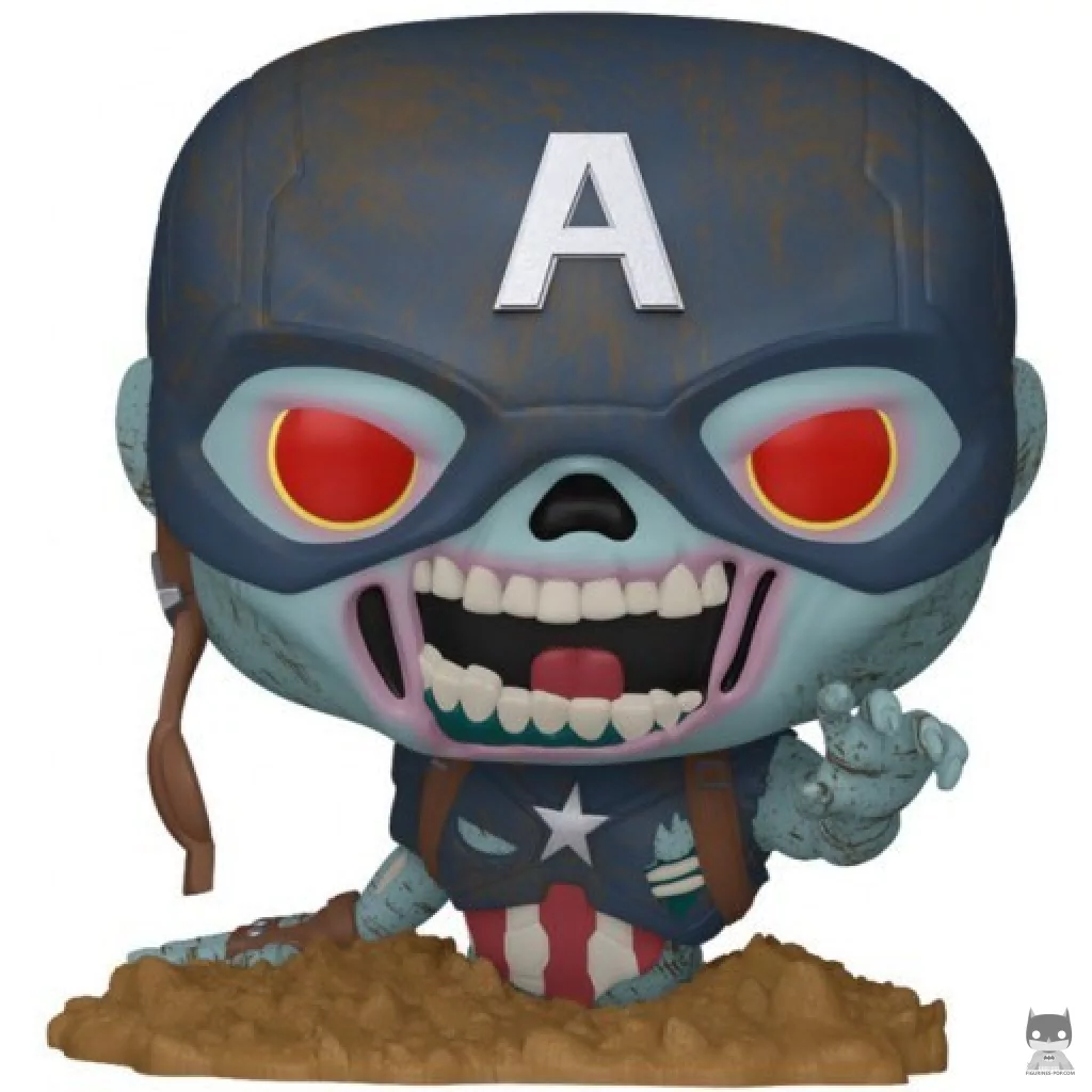 Figura Funko Pop! Capitán América zombi (Marvel Zombies)