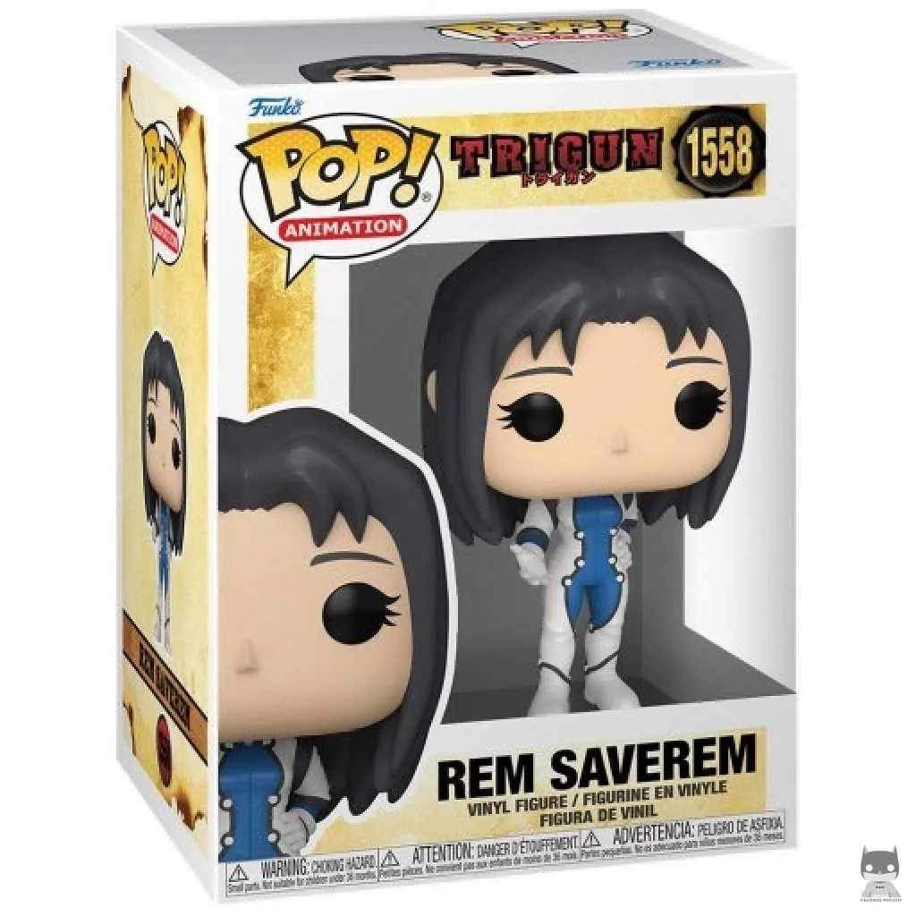 Figura Funko Pop! Rem Saverem en su caja