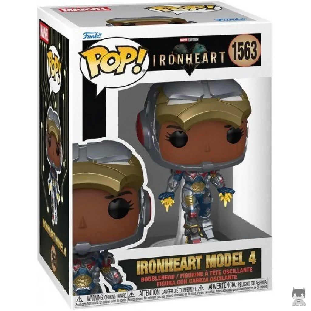 Figura Funko Pop! Ironheart Modelo 4 en su caja