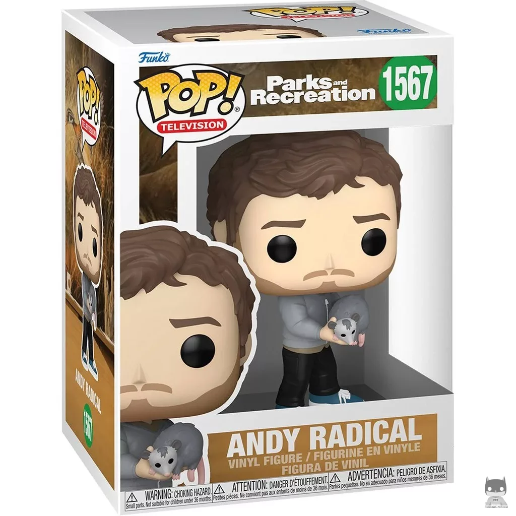 Figura Funko Pop! Andy Radical en su caja