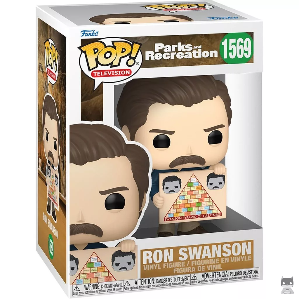 Figura Funko Pop! Ron Swanson en su caja