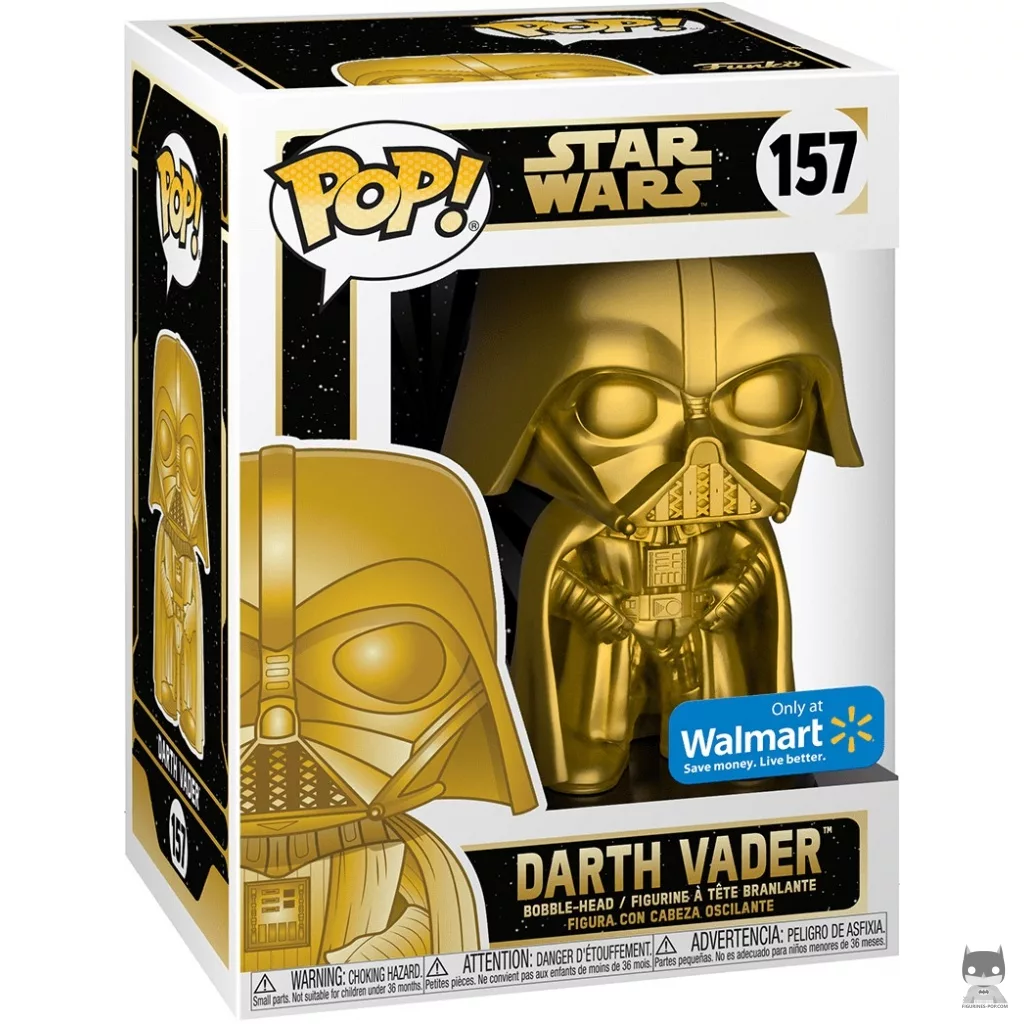 Figura Funko Pop! Darth Vader (Dorado) en su caja