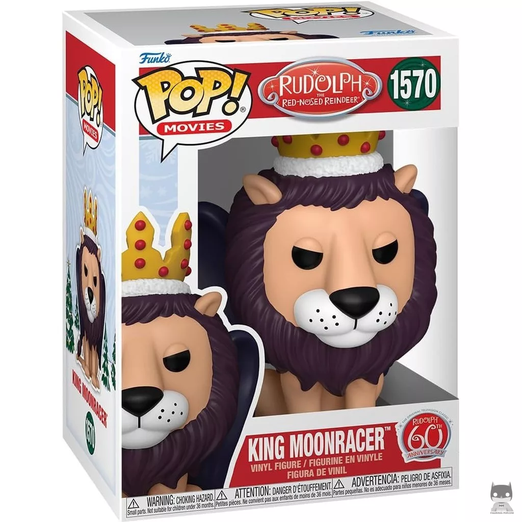 Figura Funko Pop! Rey Moonracer (60.º aniversario) en su caja