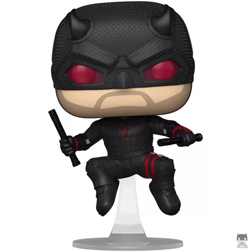 Figura Funko Pop! Daredevil con traje negro (Dañado en combate) (Daredevil: Born Again)