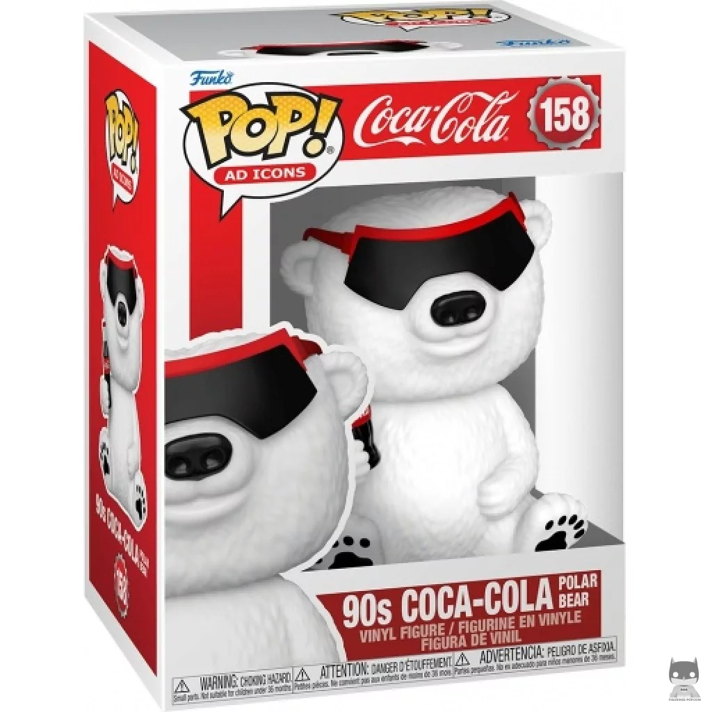 Figura Funko Pop! Oso polar de Coca-Cola de los 90 en su caja