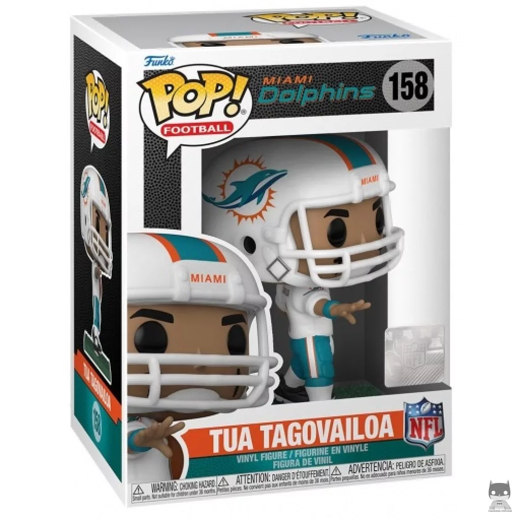 Figura Funko Pop! Tua Tagovailoa en su caja
