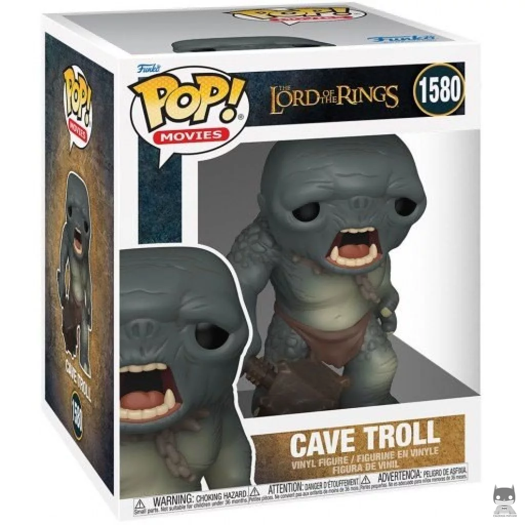 Figura Funko Pop! Troll de las cavernas (Supersized) en su caja