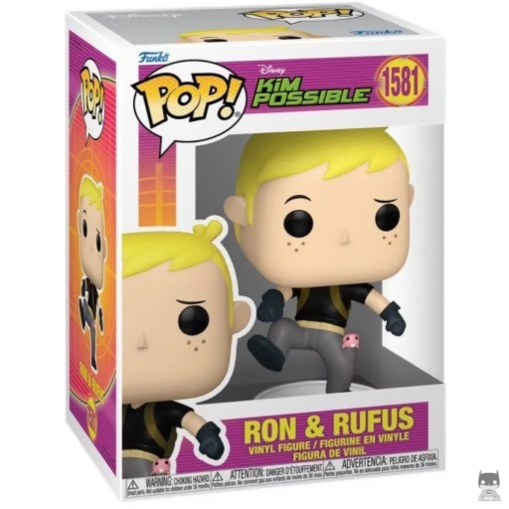 Figura Funko Pop! Ron & Rufus en su caja
