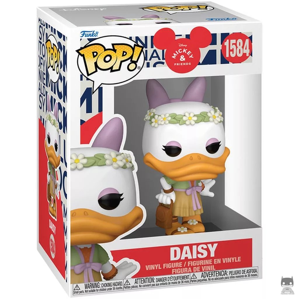 Figura Funko Pop! Daisy (Atuendo de festival) en su caja