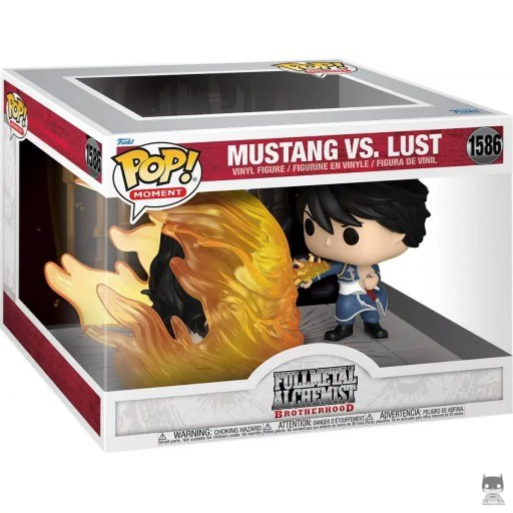 Figura Funko Pop! Mustang vs Lujuria en su caja