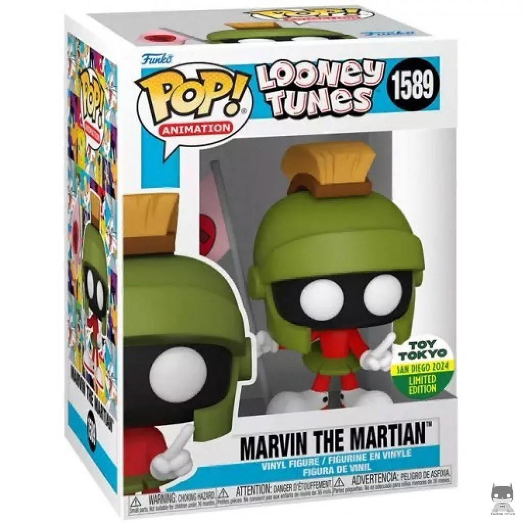 Figura Funko Pop! Marvin el Marciano en su caja