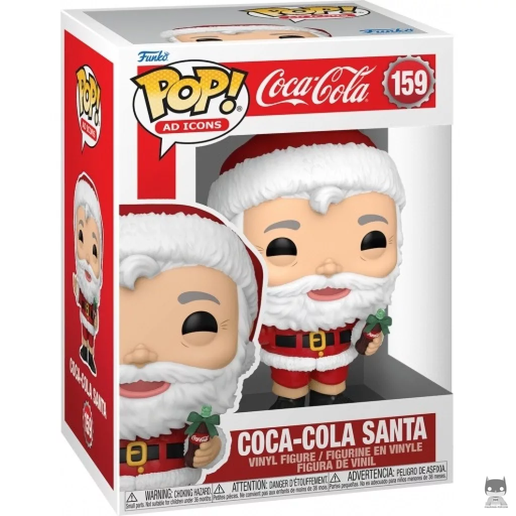 Figura Funko Pop! Papá Noel de Coca-Cola en su caja