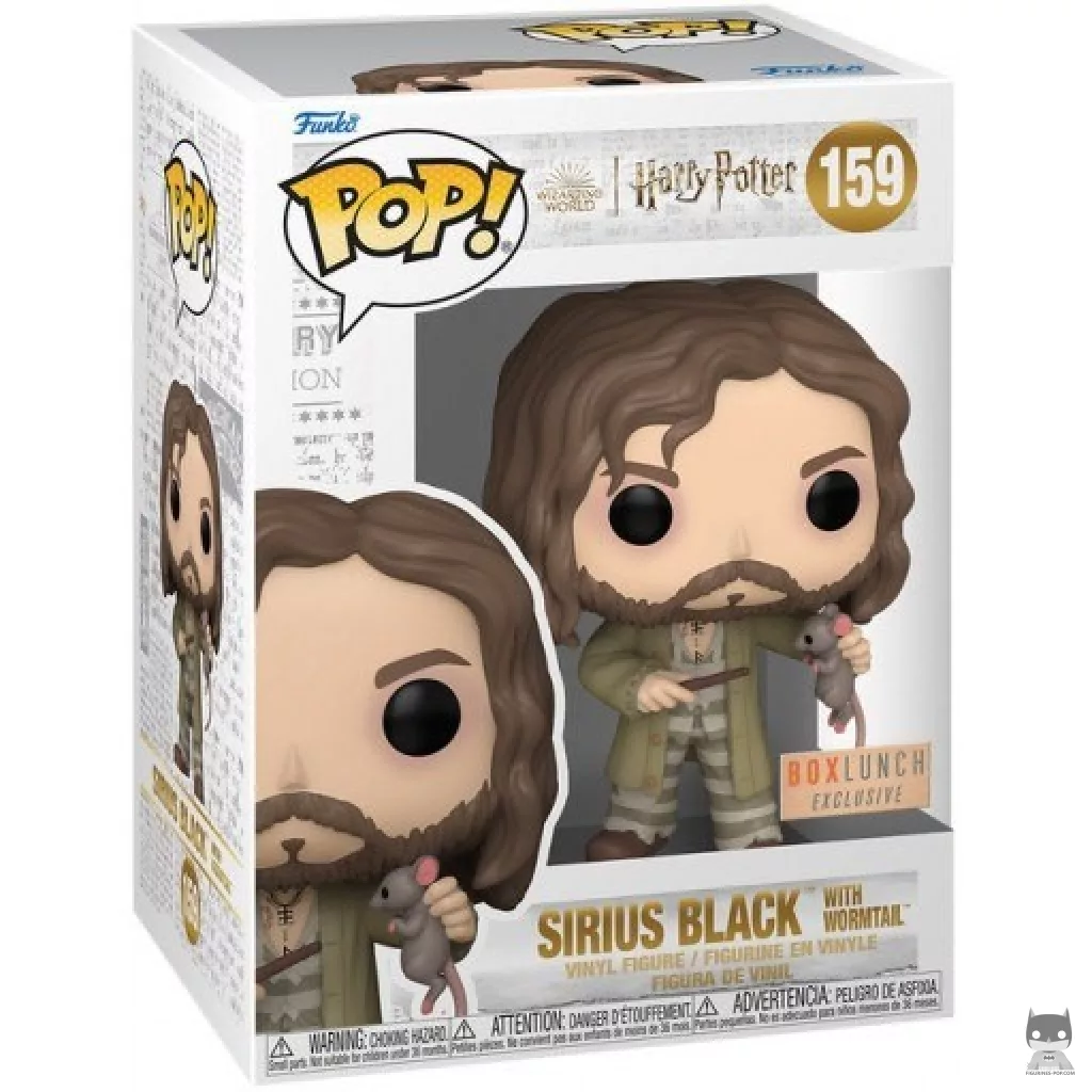 Figura Funko Pop! Sirius Black con Colagusano en su caja