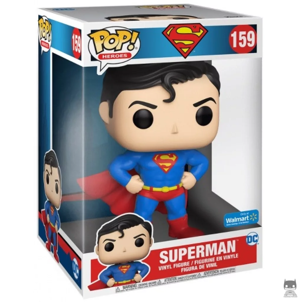 Figura Funko Pop! Superman (Supersized) en su caja
