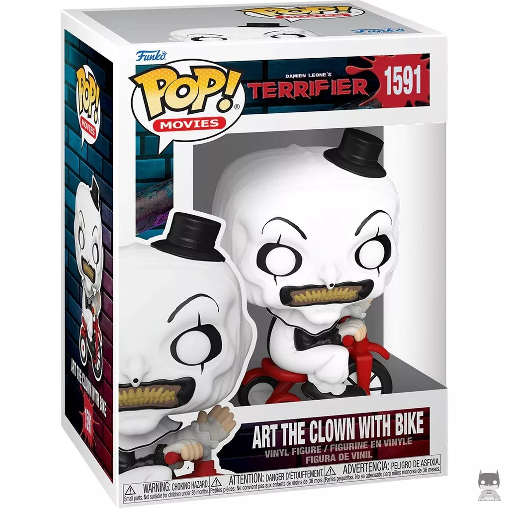 Figura Funko Pop! Art el Payaso con bicicleta en su caja