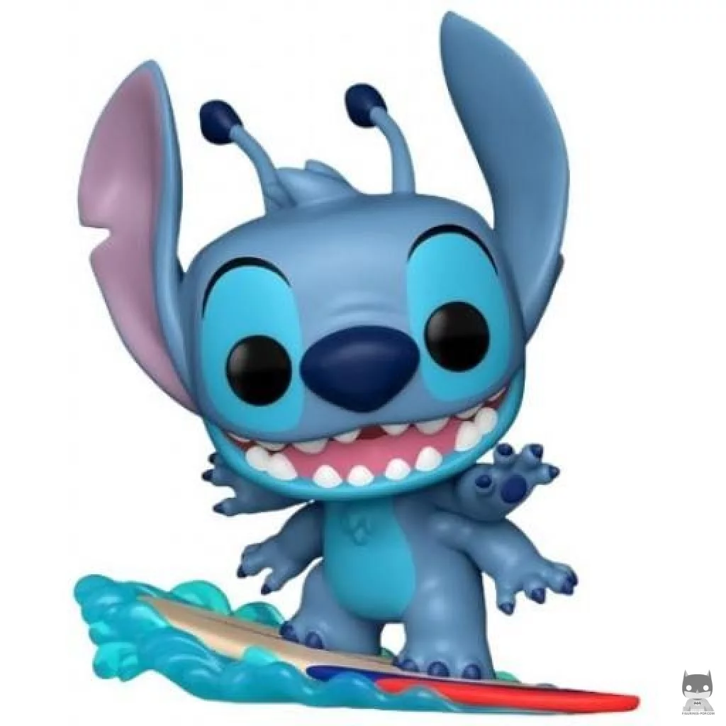 Figura Funko Pop! Stitch en tabla de surf (Lilo y Stitch)