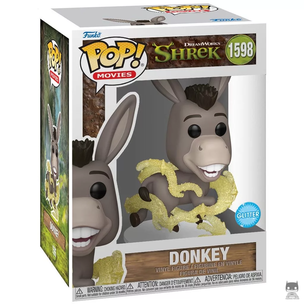 Figura Funko Pop! Asno (Purpurina) en su caja