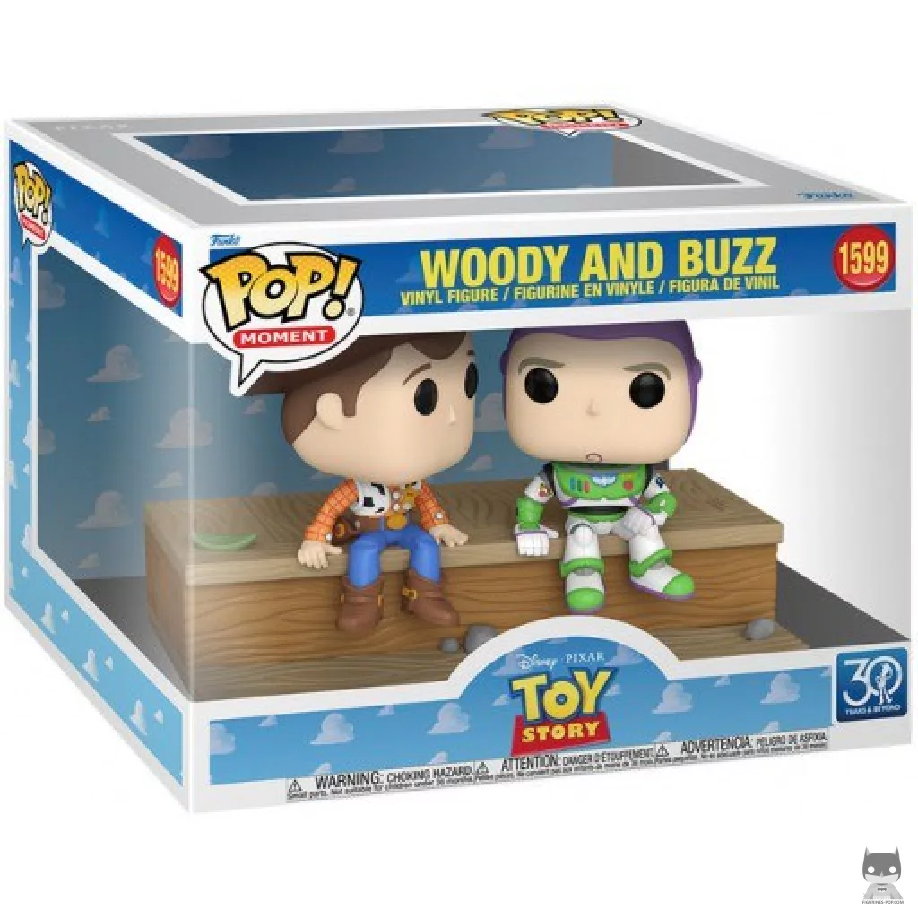 Figura Funko Pop! Woody y Buzz (Moment) en su caja