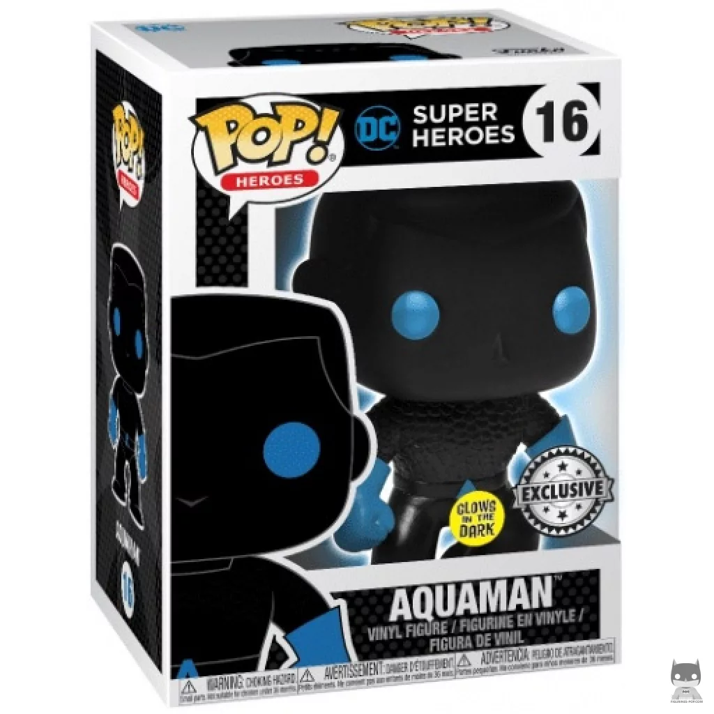Figura Funko Pop! Aquaman (Silueta) en su caja