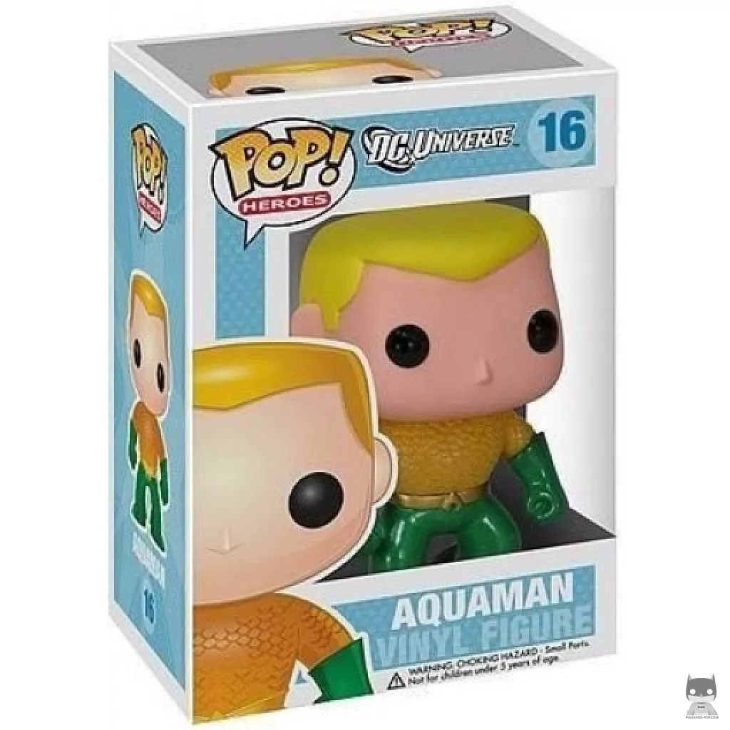 Figura Funko Pop! Aquaman (Metalizado) en su caja