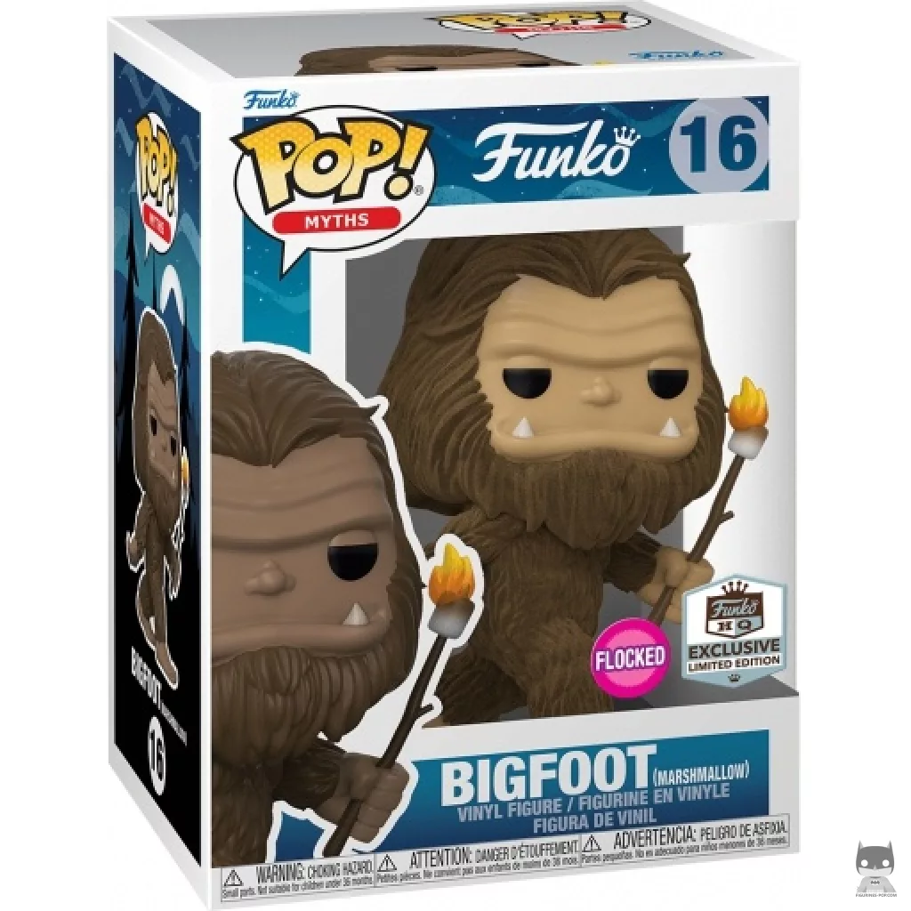 Figura Funko Pop! Bigfoot con malvavisco (Flocado) en su caja
