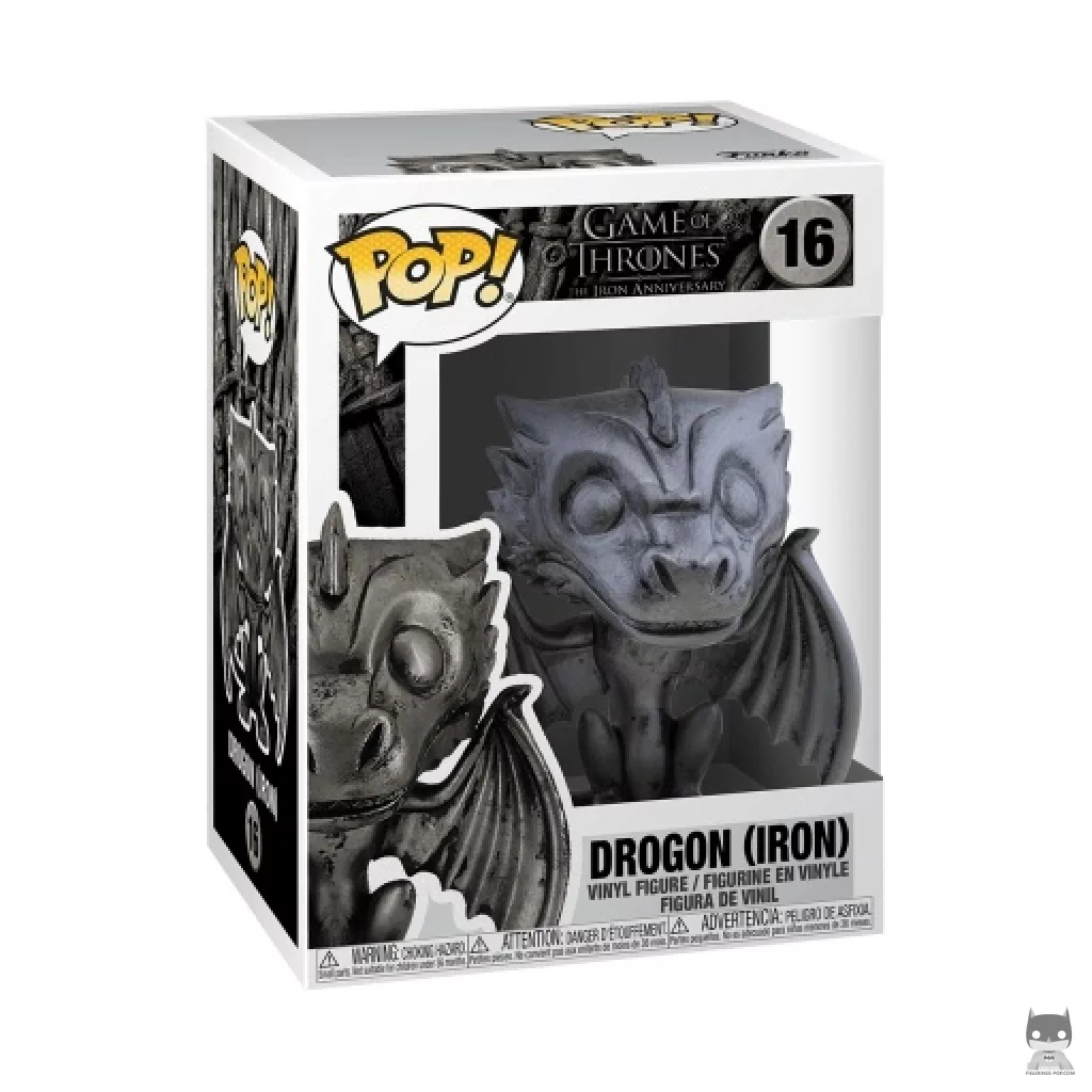Figura Funko Pop! Drogon (Hierro) en su caja
