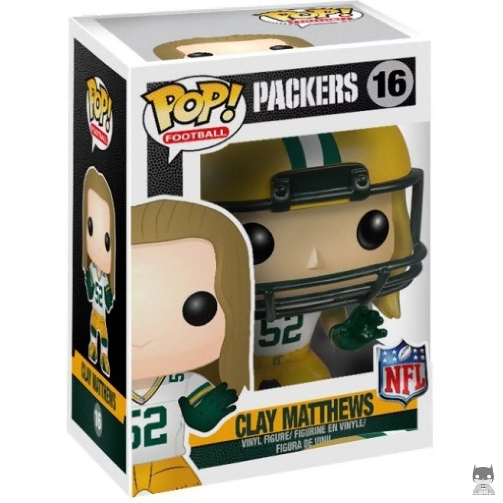 Figura Funko Pop! Clay Matthews en su caja