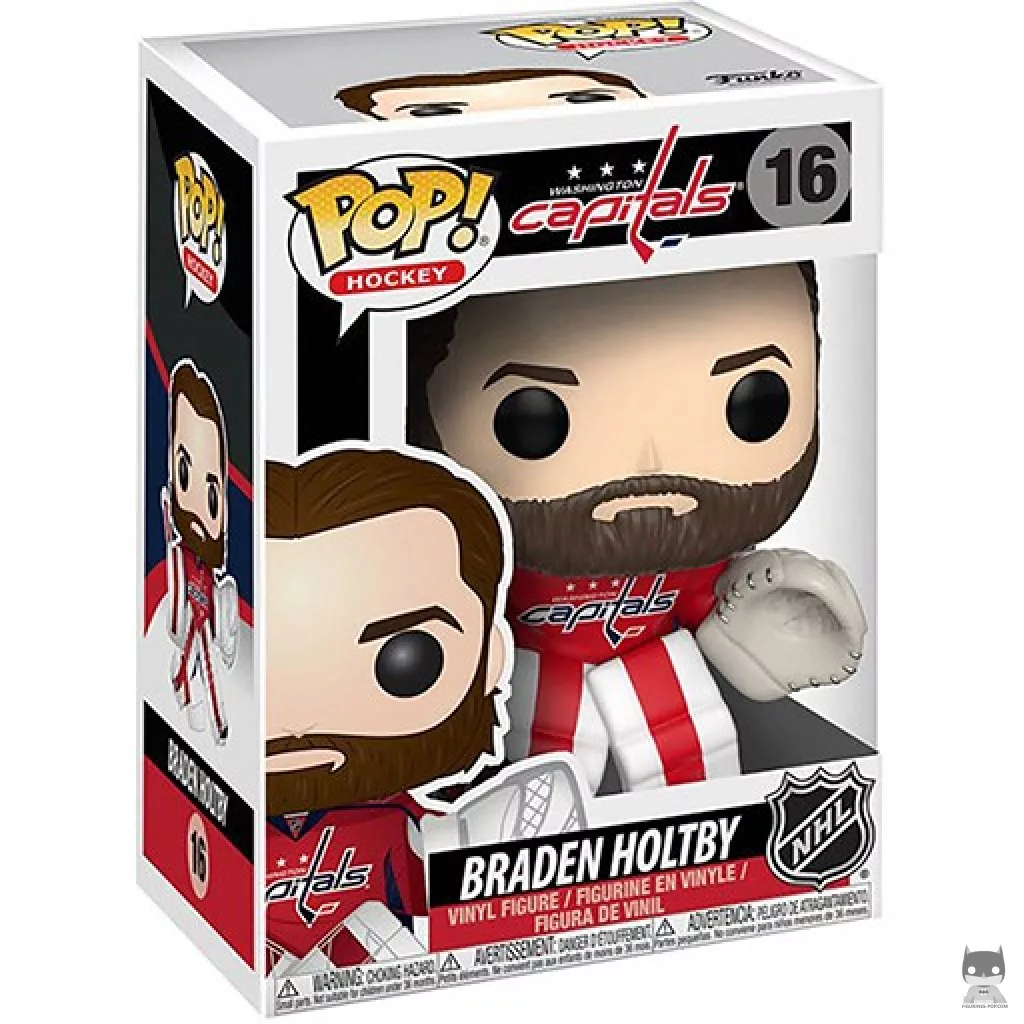 Figura Funko Pop! Braden Holtby en su caja
