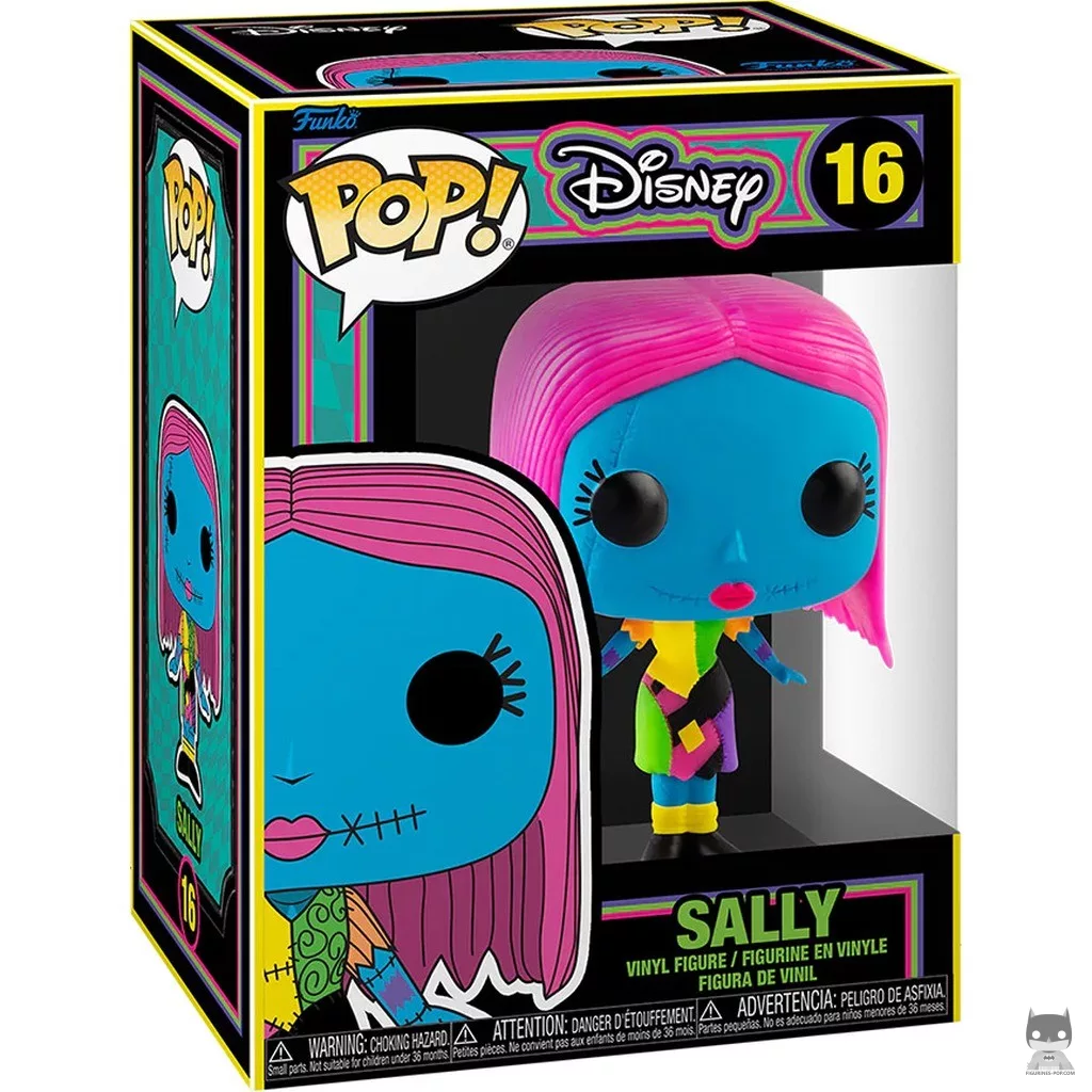 Figura Funko Pop! Sally (Luz negra) en su caja