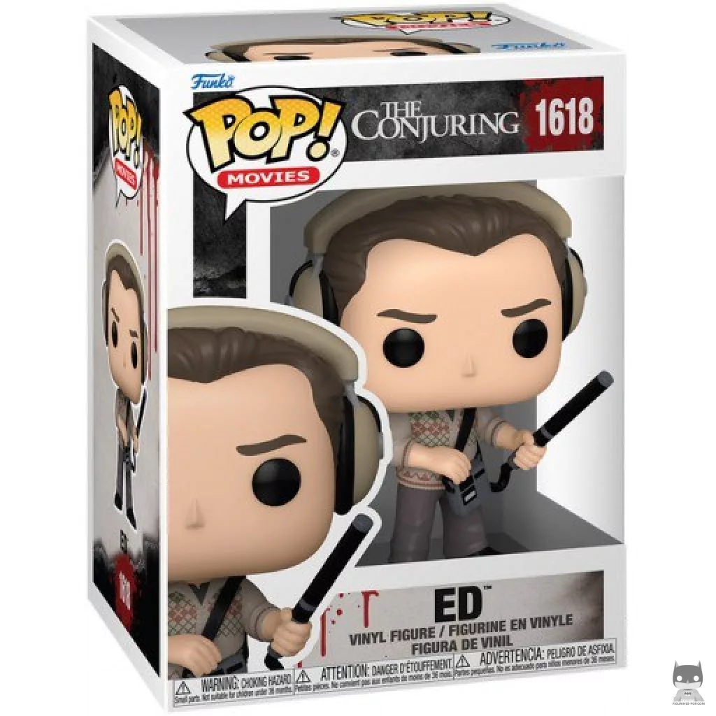 Figura Funko Pop! Ed Warren en su caja