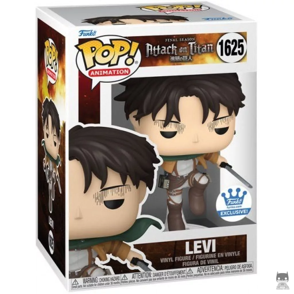 Figura Funko Pop! Levi en su caja