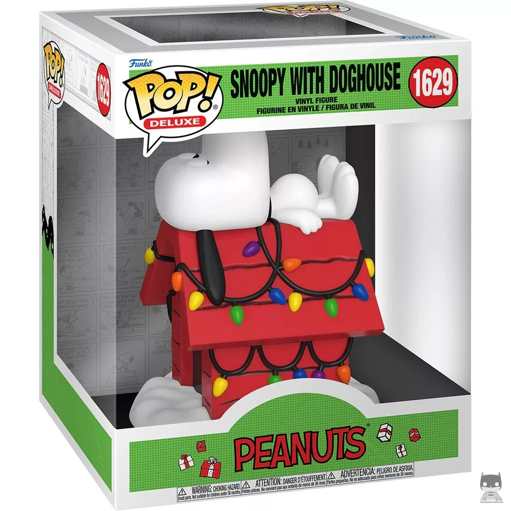 Figura Funko Pop! Snoopy con su caseta (Deluxe) en su caja