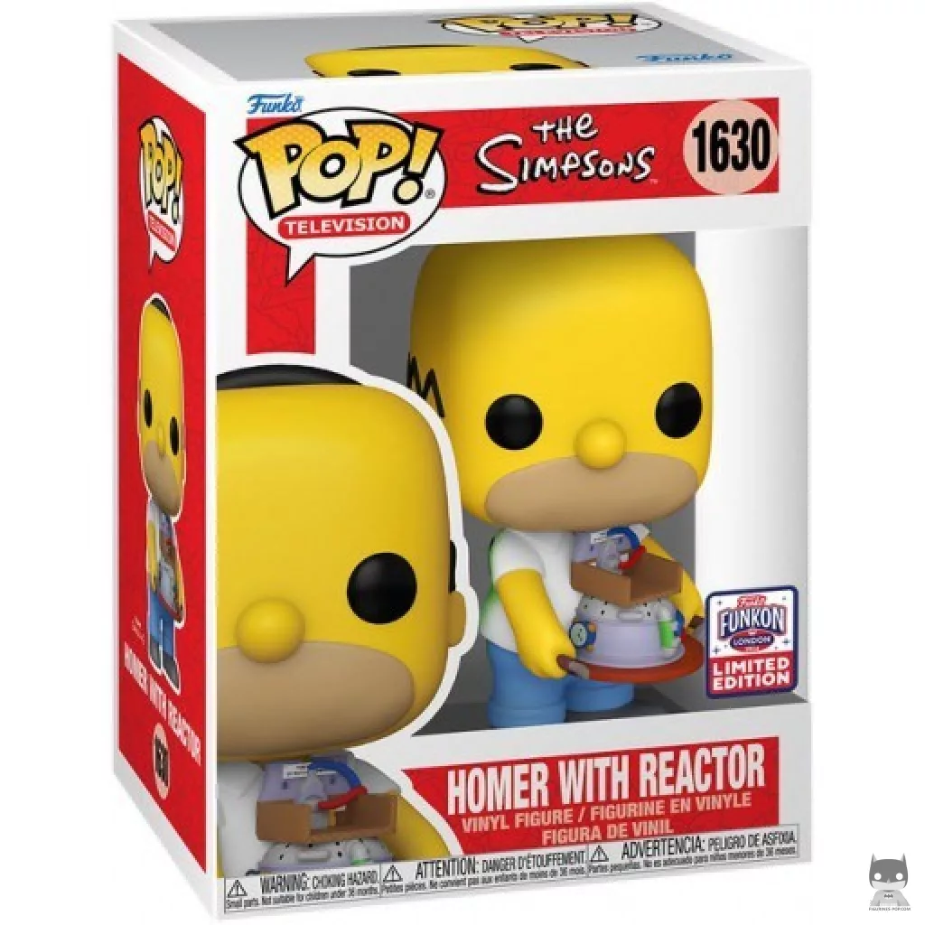 Figura Funko Pop! Homer con el reactor en su caja