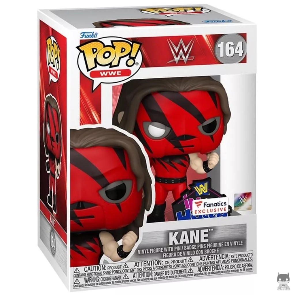 Figura Funko Pop! Kane con pin de In Your House en su caja