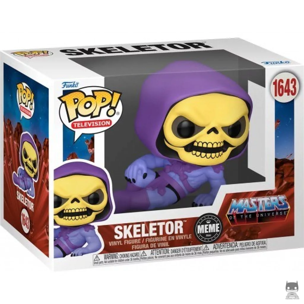 Figura Funko Pop! Skeletor (Meme) en su caja