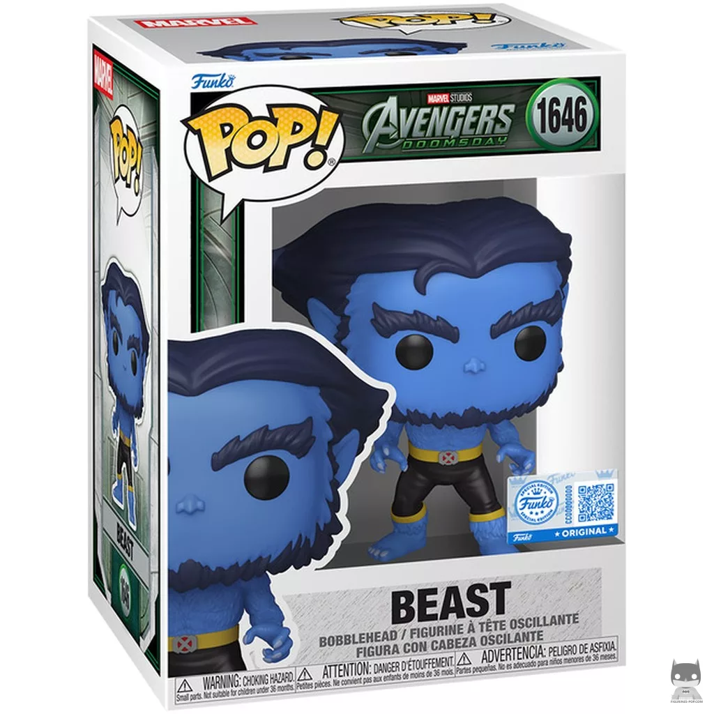 Figura Funko Pop! Bestia en su caja