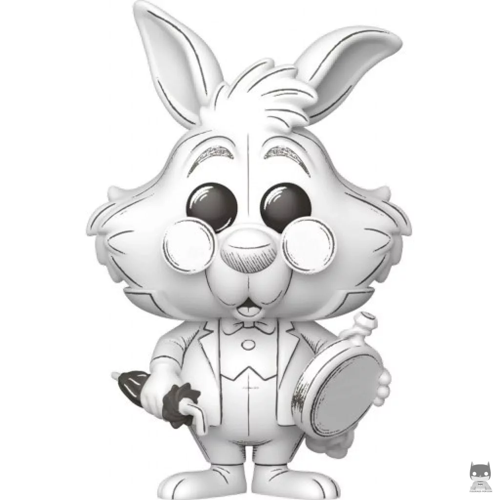 Figura Funko Pop! Conejo Blanco (Sketched) (Alicia en el país de las maravillas)