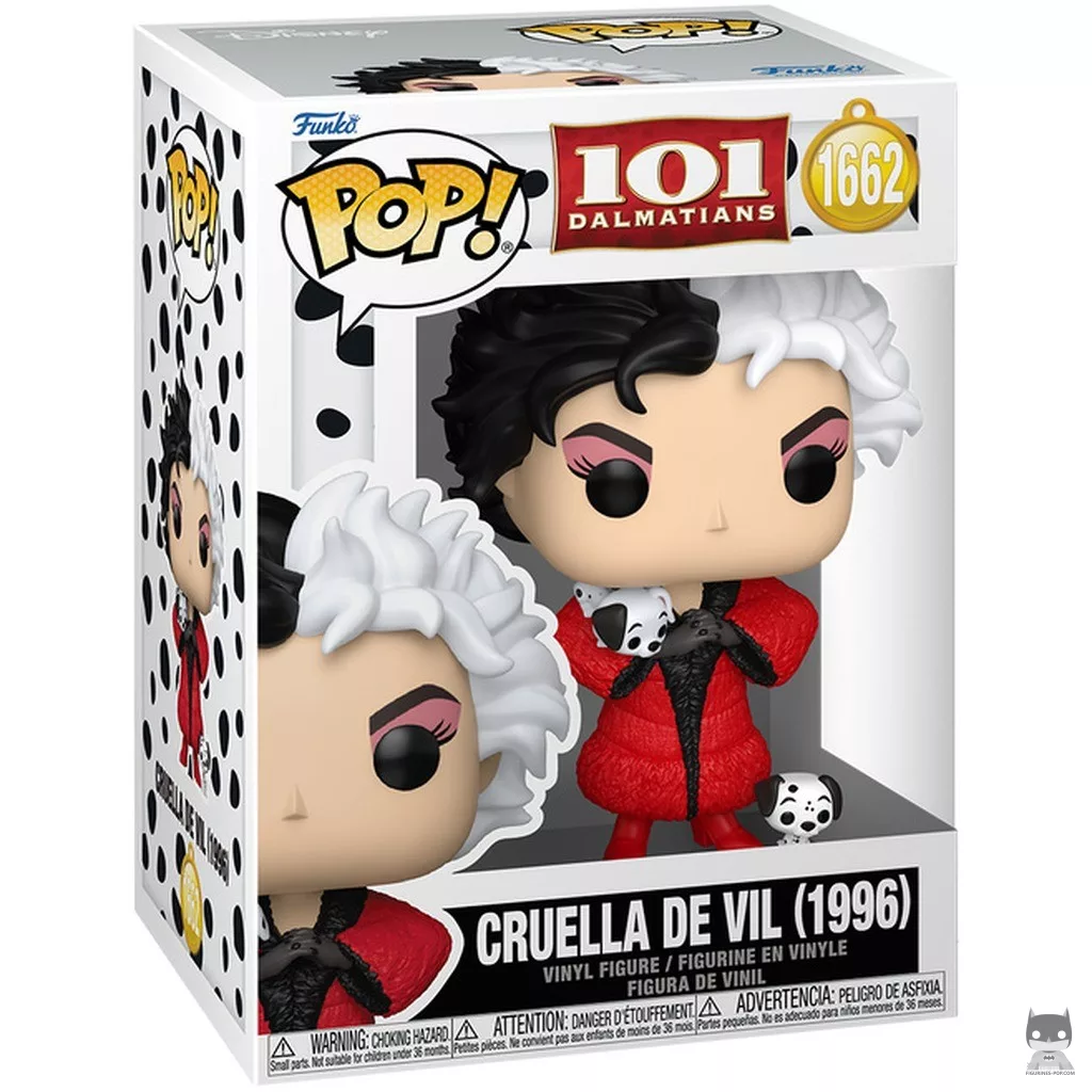 Figura Funko Pop! Cruella de Vil (1996) en su caja