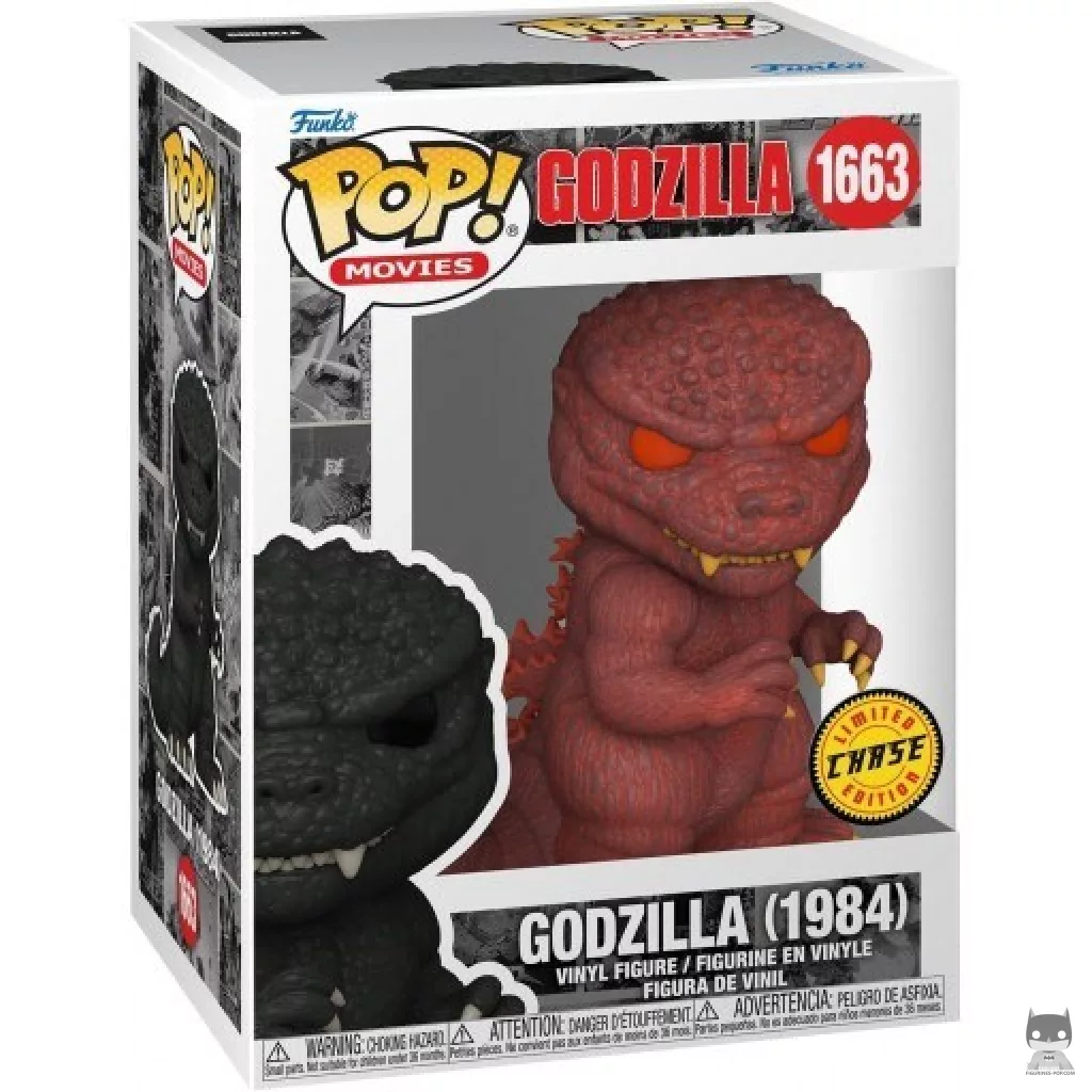 Figura Funko Pop! Godzilla (1984) (Chase) en su caja