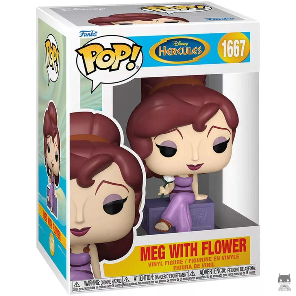 Figura Funko Pop! Meg con flor en su caja