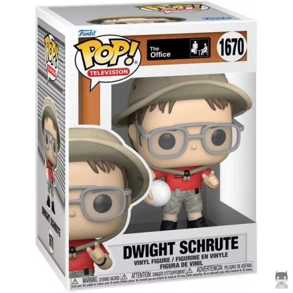 Figura Funko Pop! Dwight Schrute (Picnic de empresa) en su caja
