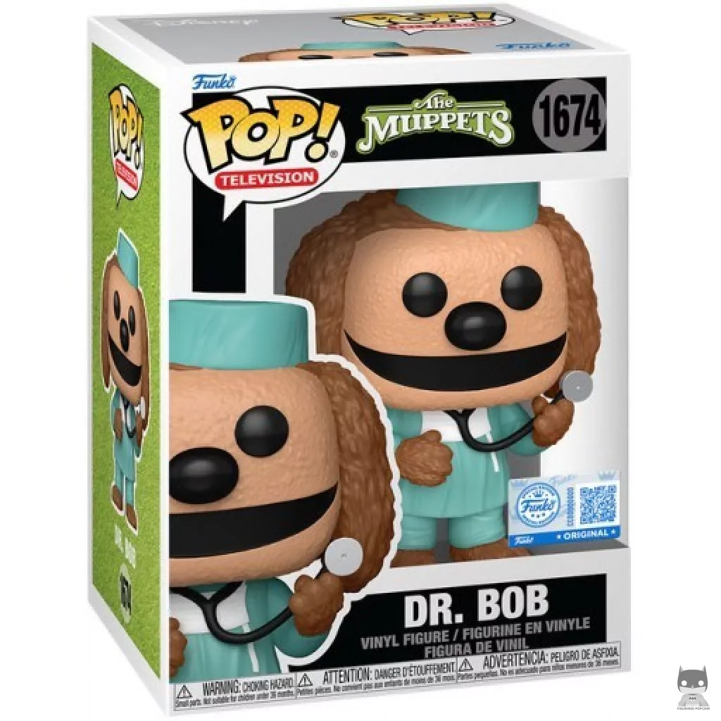 Figura Funko Pop! Dr. Bob en su caja